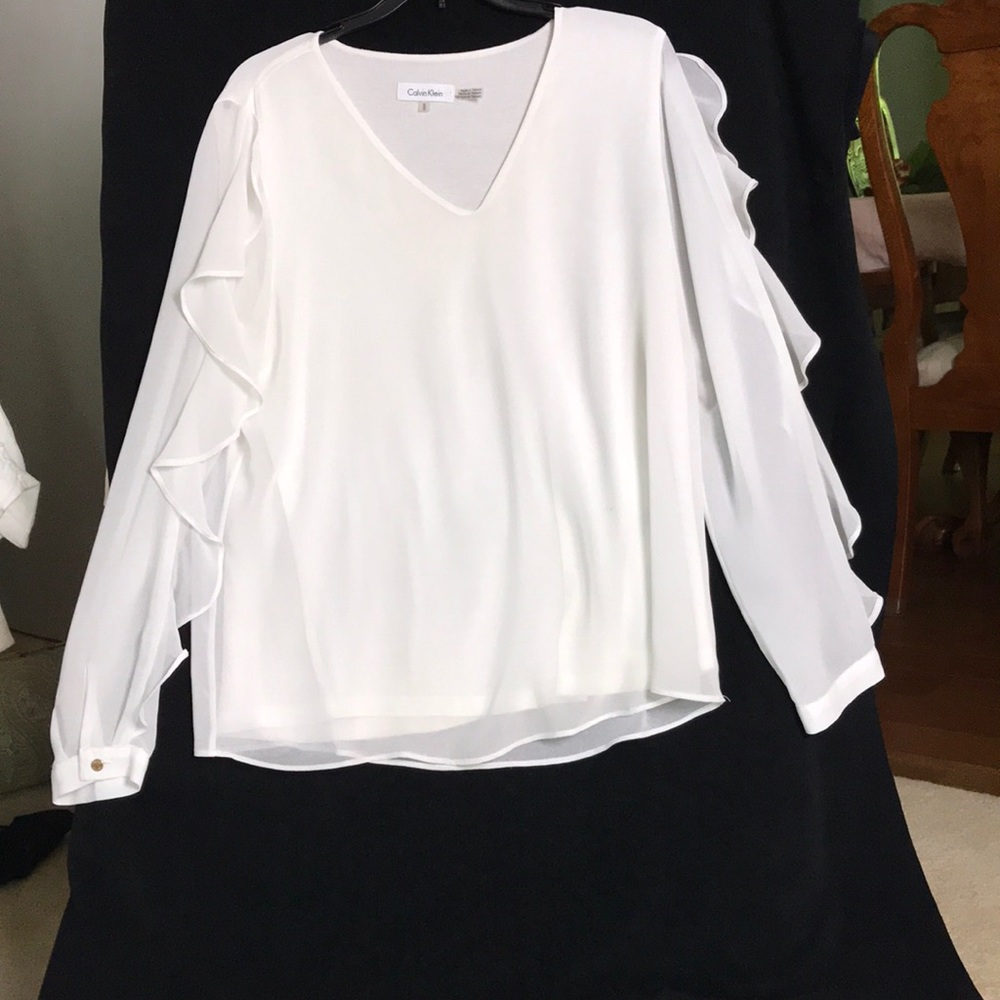 Calvin Klein white blouse